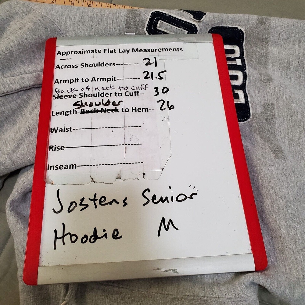 Senior 2010 Jostens Pullover Hoodie Womens M Gray Heathered Embroidered Pocket - Picture 9 of 9